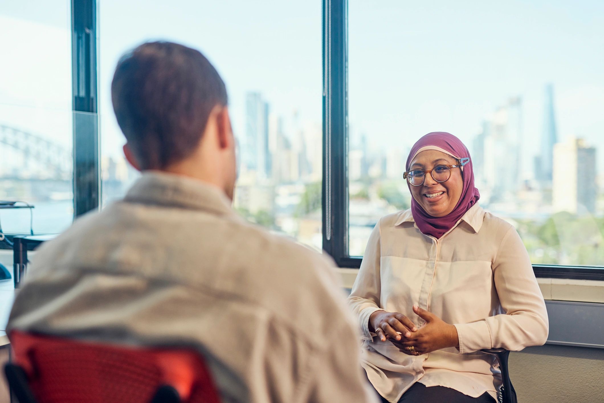 Private consultation in a professional support setting