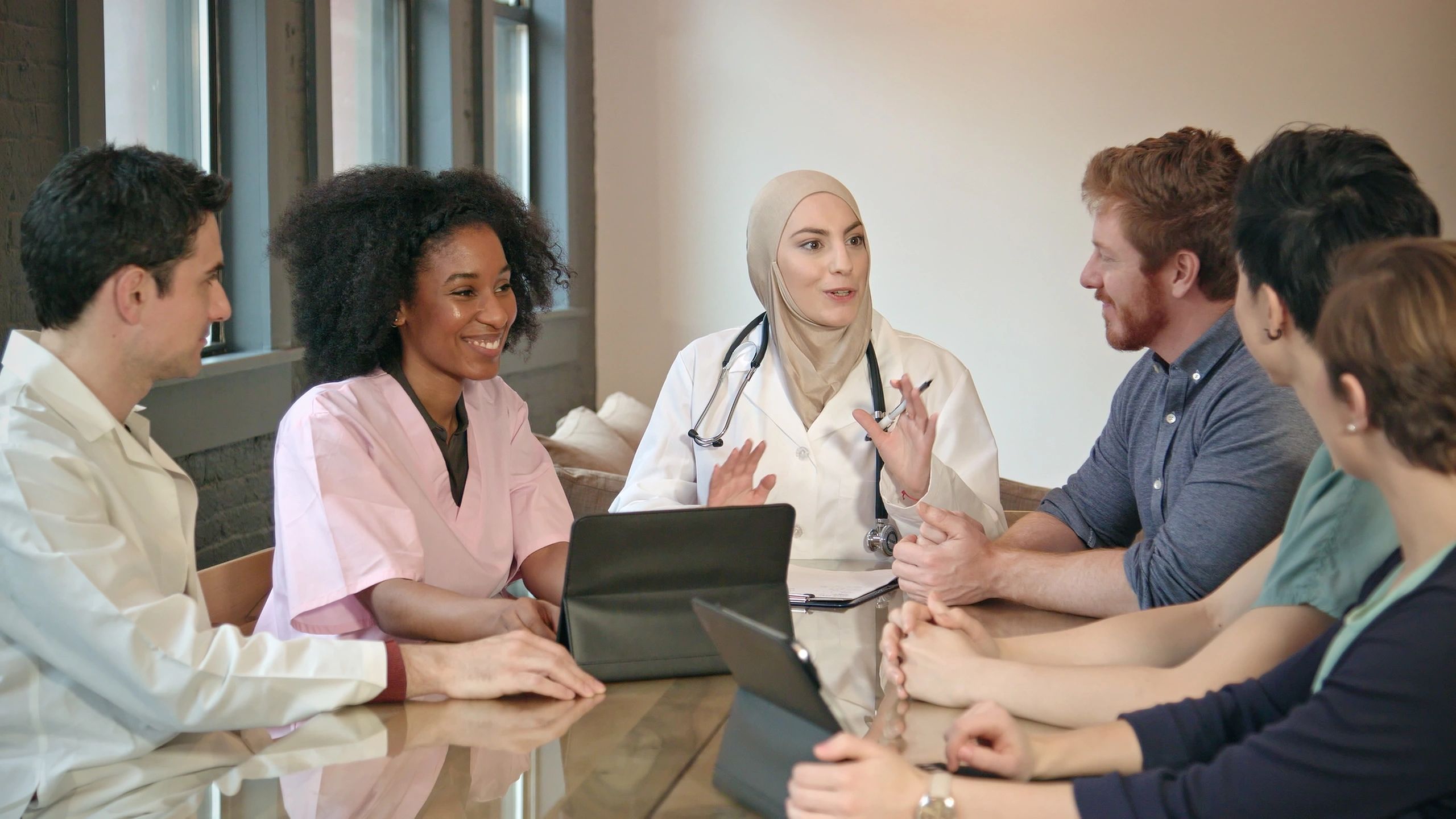 Professional Medina Care style team portrait placeholder